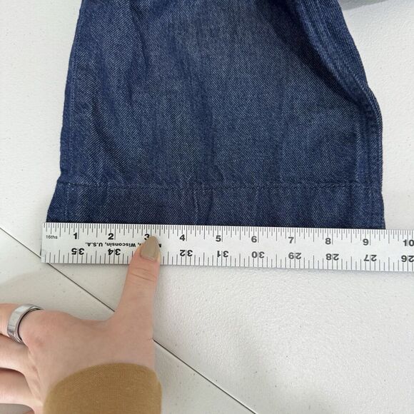 Rag & Bone Womens Jeans 27 Blue Logan Mid-Rise Wide Button Fly Denim Trouser - Picture 7 of 14